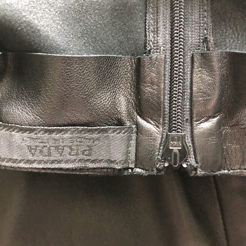 Prada Buttery black leather dress - Picture 9 of 11
